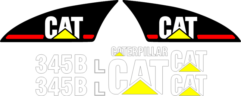 Caterpillar 345BL Decal Set