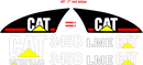 Caterpillar 345B LME Decal Set