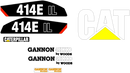 Caterpillar 414E Decal Set