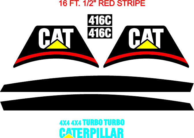 Caterpillar 416C Decal Set