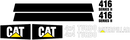 Caterpillar 416 II Decal Set