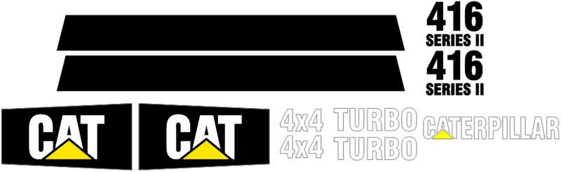 Caterpillar 416 II Decal Set