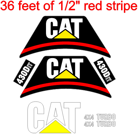 Caterpillar 430D IT Decal Set