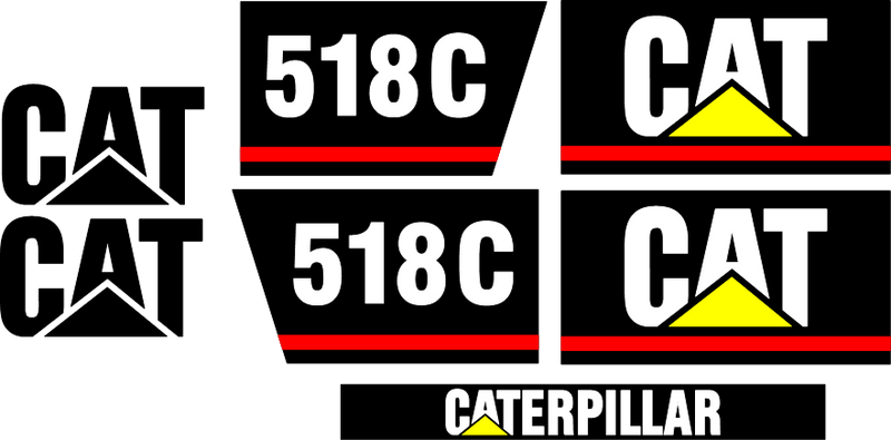 Caterpillar 518C Decal Set