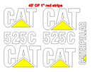 Caterpillar 525C Decal Set