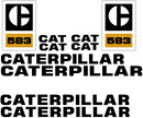 Caterpillar 583 Decal Set