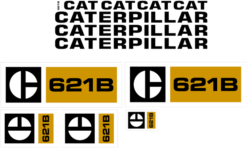 Caterpillar 621B Decal Set