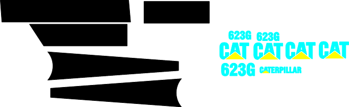 Caterpillar 623G Decal Set