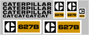 Caterpillar 627B Decal Set