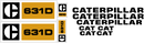 Caterpillar 631D Decal Set