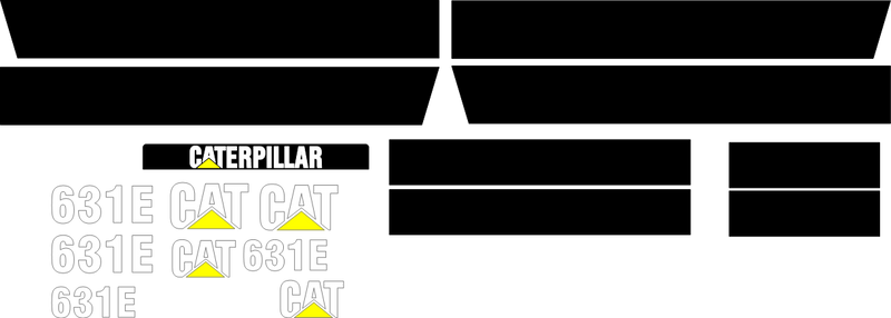 Caterpillar 631E Decal Set