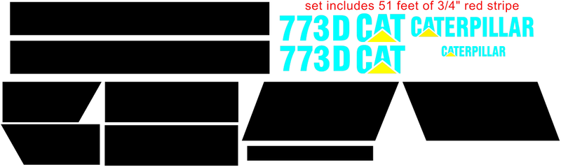 Caterpillar 773D Decal Set