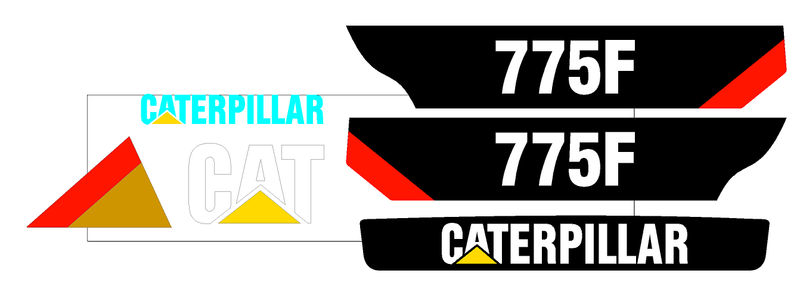 Caterpillar 775F Decal Set