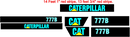 Caterpillar 777B Decal Set