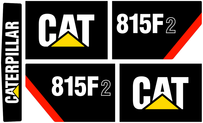 Caterpillar 815F II Decal Set