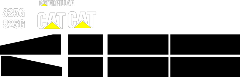Caterpillar 825G II Decal Set