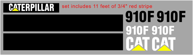 Caterpillar 910F Decal Set