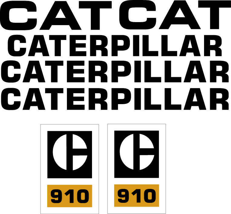 Caterpillar 910 Decal Set