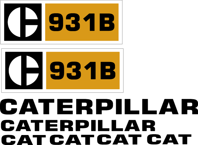 Caterpillar 931B Decal Set
