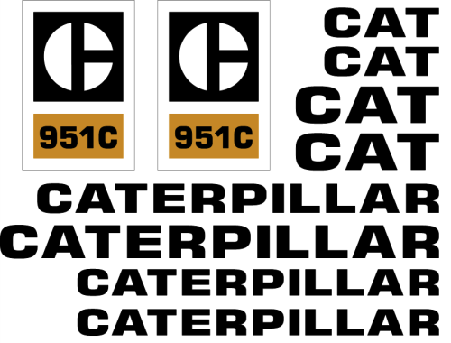 Caterpillar 951C Decal Set