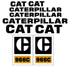 Caterpillar 966C Decal Set