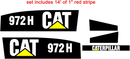 Caterpillar 972H Decal Set