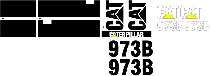 Caterpillar 973B Decal Set