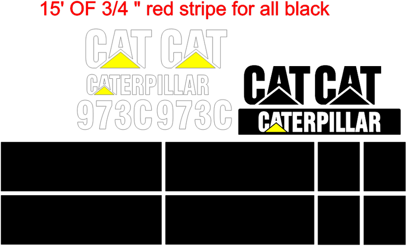 Caterpillar 973C Decal Set