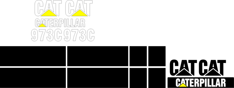 Caterpillar 973C LGP Decal Set