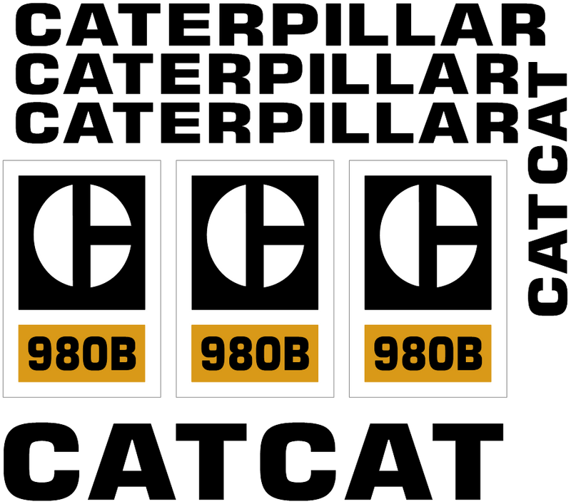 Caterpillar 980B Decal Set