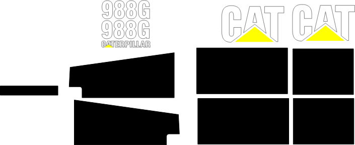 Caterpillar 988G Decal Set
