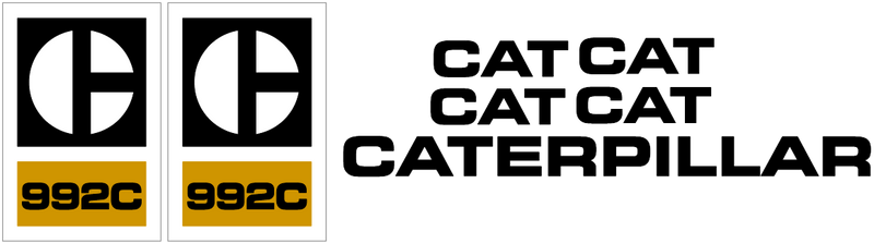 Caterpillar 992C Decal Set