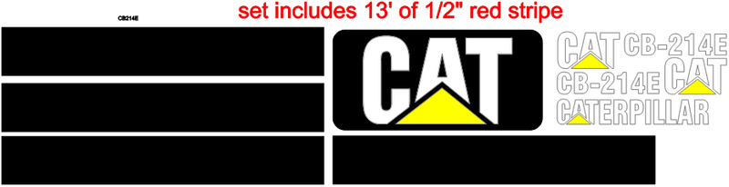 Caterpillar CB-214E Decal Set