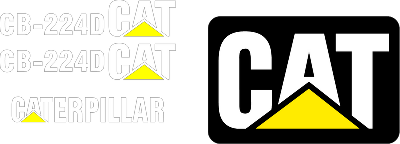 Caterpillar CB-224D Decal Set