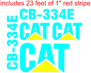 Caterpillar CB-334E Decal Set