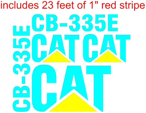 Caterpillar CB-335E Decal Set