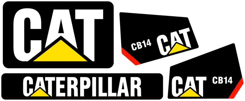 Caterpillar CB14 Decal Set