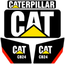 Caterpillar CB24 Decal Set