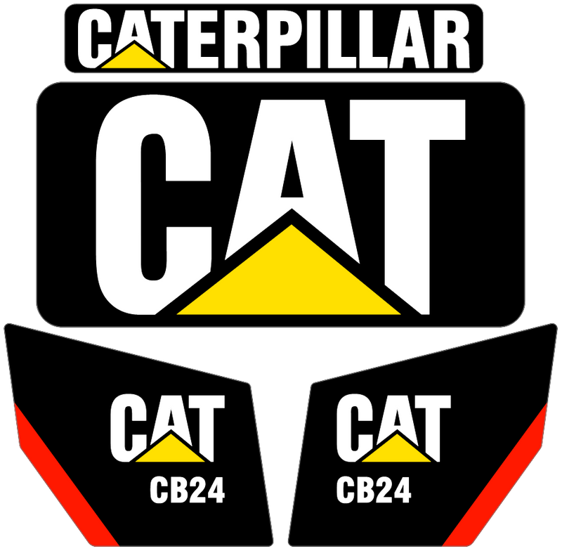 Caterpillar CB24 Decal Set