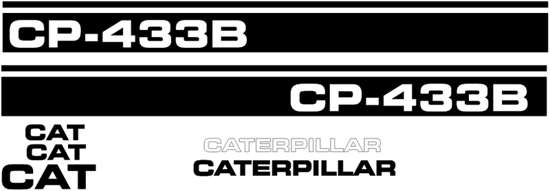 Caterpillar CP-433B Decal Set