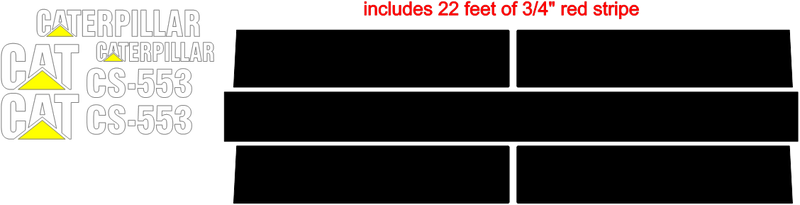 Caterpillar CS-553 Decal Set