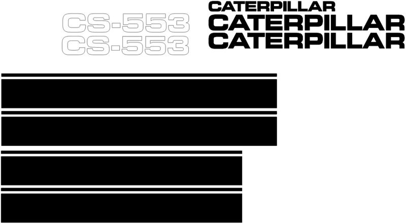 Caterpillar CS-553 Decal Set