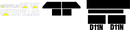 Caterpillar D11N Decal Set