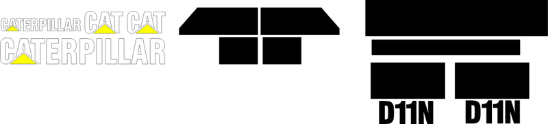 Caterpillar D11N Decal Set