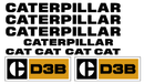 Caterpillar D3B Decal Set