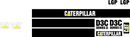 Caterpillar D3C LGP II Decal Set