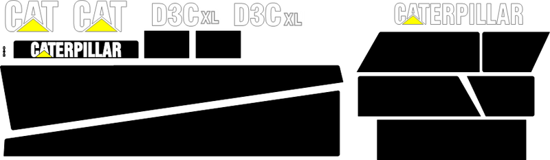 Caterpillar D3C XL III Decal Set