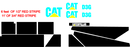 Caterpillar D3G Decal Set