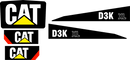 Caterpillar D3K XL Decal Set