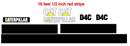 Caterpillar D4C Decal Set